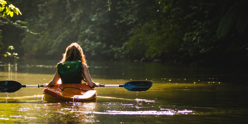kayaking as an adventure sport to keep you fit.
