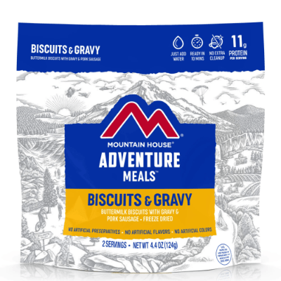 freeze dried food - biscuits and gravy
